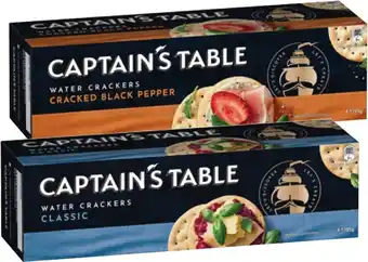 IGA Captains Table Water Crackers offer