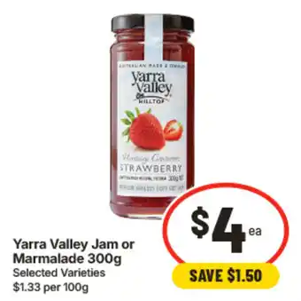 IGA Yarra Valley Jam or Marmalade offer