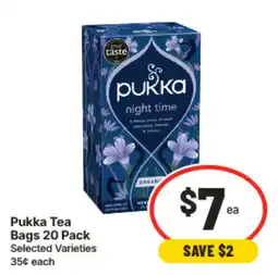 IGA Pukka Tea Bags offer