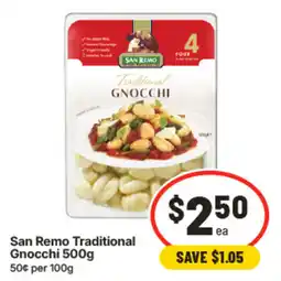 IGA San Remo Traditional Gnocchi offer