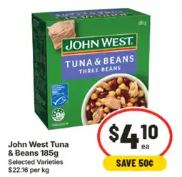 IGA John West Tuna & Beans offer