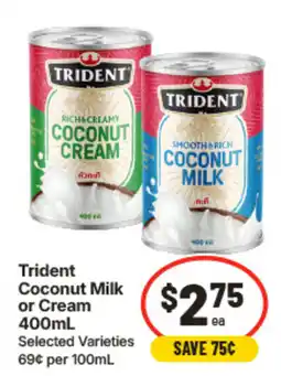 IGA Trident Coconut Milk or Cream offer