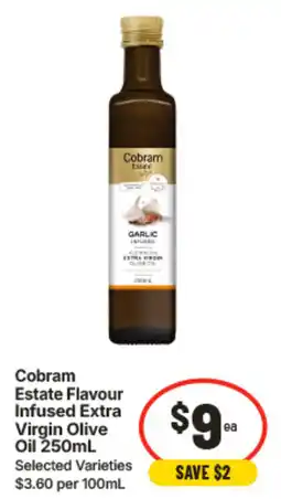 IGA Cobram Estate Flavour Infused Extra Virgin Olive Oil offer