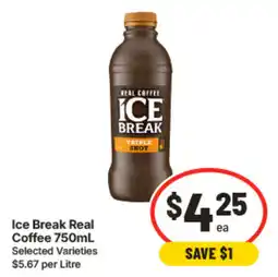 IGA Ice Break Real Coffee offer