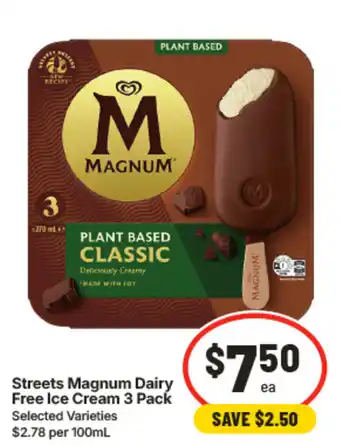IGA Streets Magnum Dairy Free Ice Cream offer