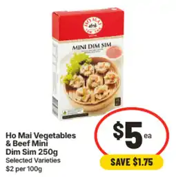 IGA Ho Mai Vegetables & Beef Mini Dim Sim offer
