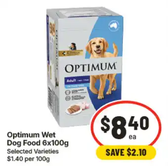 IGA Optimum Wet Dog Food offer