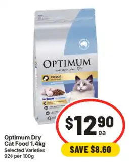 IGA Optimum Dry Cat Food offer