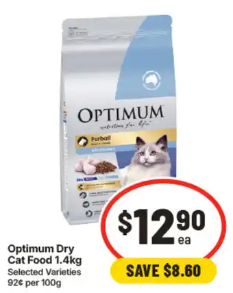 IGA Optimum Dry Cat Food offer