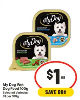 IGA My Dog Wet Dog Food offer