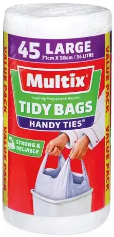 IGA Multix Handy Ties Tidy Bags Large offer