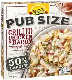 IGA McCain Pub Size Frozen Meal Selected Varieties offer