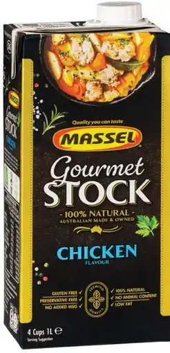 IGA Massel Gourmet Liquid Stock Selected Varieties offer