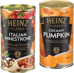 IGA Heinz Classic Soup 520‑535g Selected Varieties offer