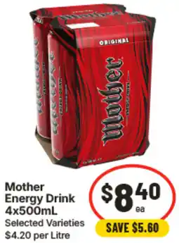 IGA Mother Energy Drink offer