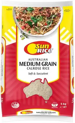 IGA SunRice Medium Grain Rice Selected Variaties offer