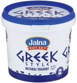 IGA Jalna Pot Set Greek Style Yoghurt Selected Varieties offer