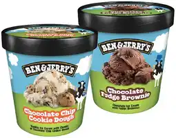 IGA Ben & Jerry’s Ice Cream 427-458mL or Cool-lection Brookie Dough 4 Pack Selected Varieties offer