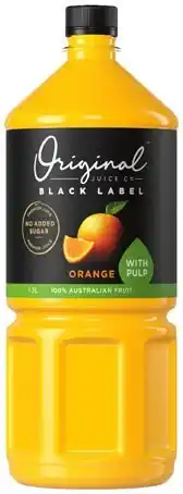IGA Original Juice Co Black Label Juice Selected Varieties offer