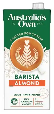 IGA Australia’s Own Barista Almond or Macadamia Milk 1 Litre offer