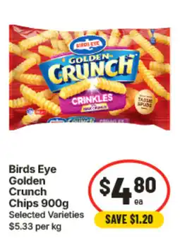 IGA Birds Eye Golden Crunch Chips offer