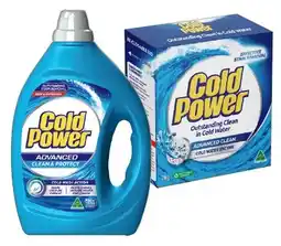 IGA Cold Power Laundry Liquid 2 Litre or Powder 2kg Selected Varieties offer