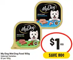 IGA My Dog Wet Dog Food offer