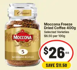 IGA Moccona Freeze Dried Coffee offer