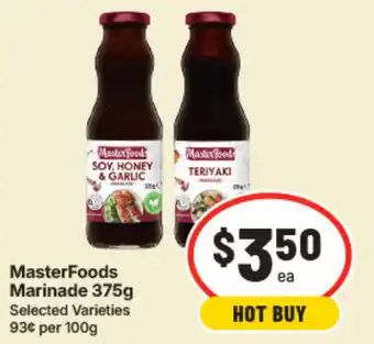 IGA MasterFoods Marinade offer