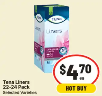 IGA Tena Liners offer
