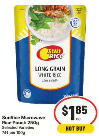 IGA SunRice Microwave Rice Pouch offer