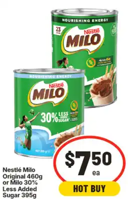 IGA Nestlé Milo Original 460g or Milo 30% Less Added Sugar offer