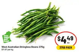 IGA West Australian Stringless Beans offer