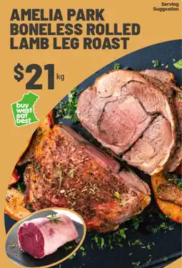 IGA Amelia park boneless rolled lamb leg roast offer