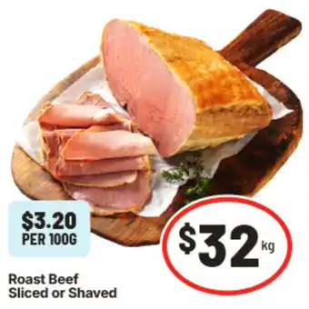 IGA Roast Beef Sliced or Shaved offer