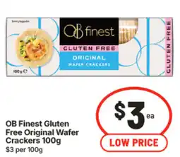 IGA OB Finest Gluten Free Original Wafer Crackers offer