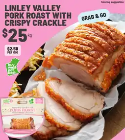 IGA Linley valley pork roast with crispy crackle offer