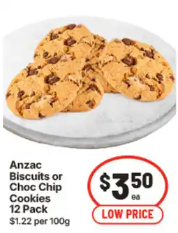 IGA Anzac Biscuits or Choc Chip Cookies offer