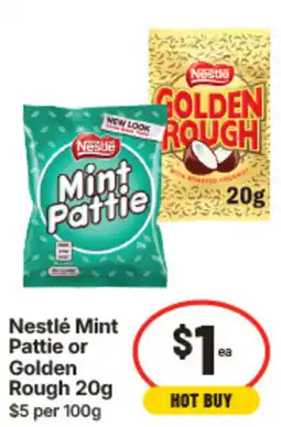 IGA Nestlé Mint Pattie or Golden Rough offer
