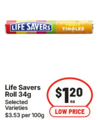 IGA Life Savers Roll offer