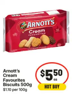 IGA Arnott Favourites Biscuits offer
