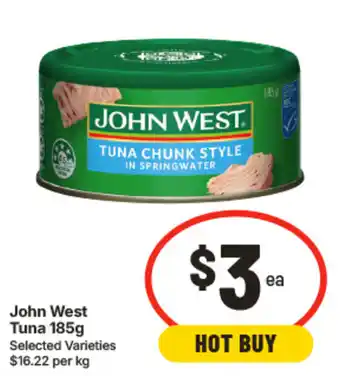 IGA John West Tuna offer