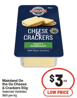 IGA Mainland On the Go Cheese & Crackers offer