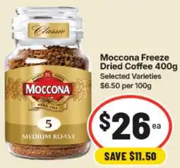 IGA Moccona Freeze Dried Coffee offer