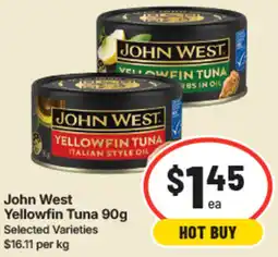 IGA John West Yellowfin Tuna offer