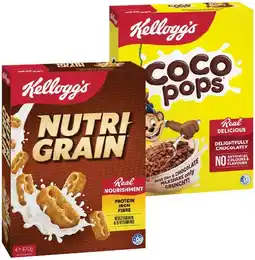 IGA Kellogg’s Cereal Nutri‑Grain 470g, Coco Pops 535g or Special K Original 500g offer