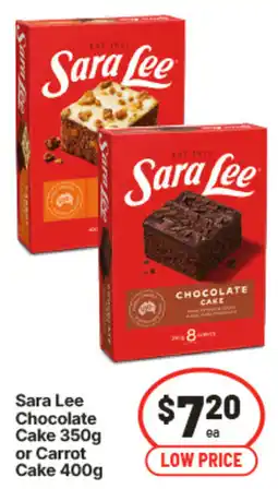 IGA Sara Lee Chocolate Cake or Carrot Cake offer