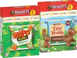 IGA Arnott’s Shapes, Tiny Teddy or Minis 7‑8 Pack Selected Varieties offer