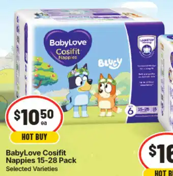 IGA BabyLove Cosifit Nappies offer