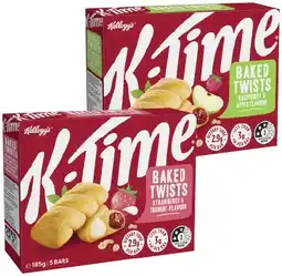 IGA Kellogg’s K‑Time Baked Twists Selected Varieties offer